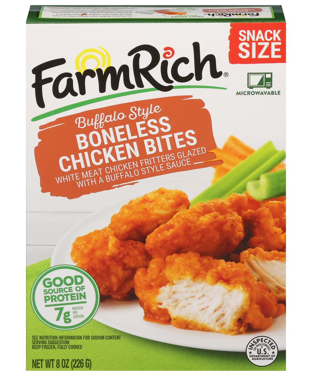 Farm Rich Boneless Chicken Bites, Buffalo (8 oz)