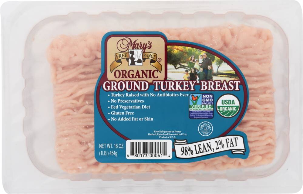 Mary's Free Range Ground Turkey Breast (16 oz)