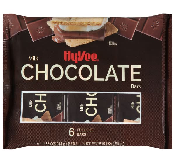 Hy-Vee Milk Chocolate Bars (9.1 oz, 6 ct)