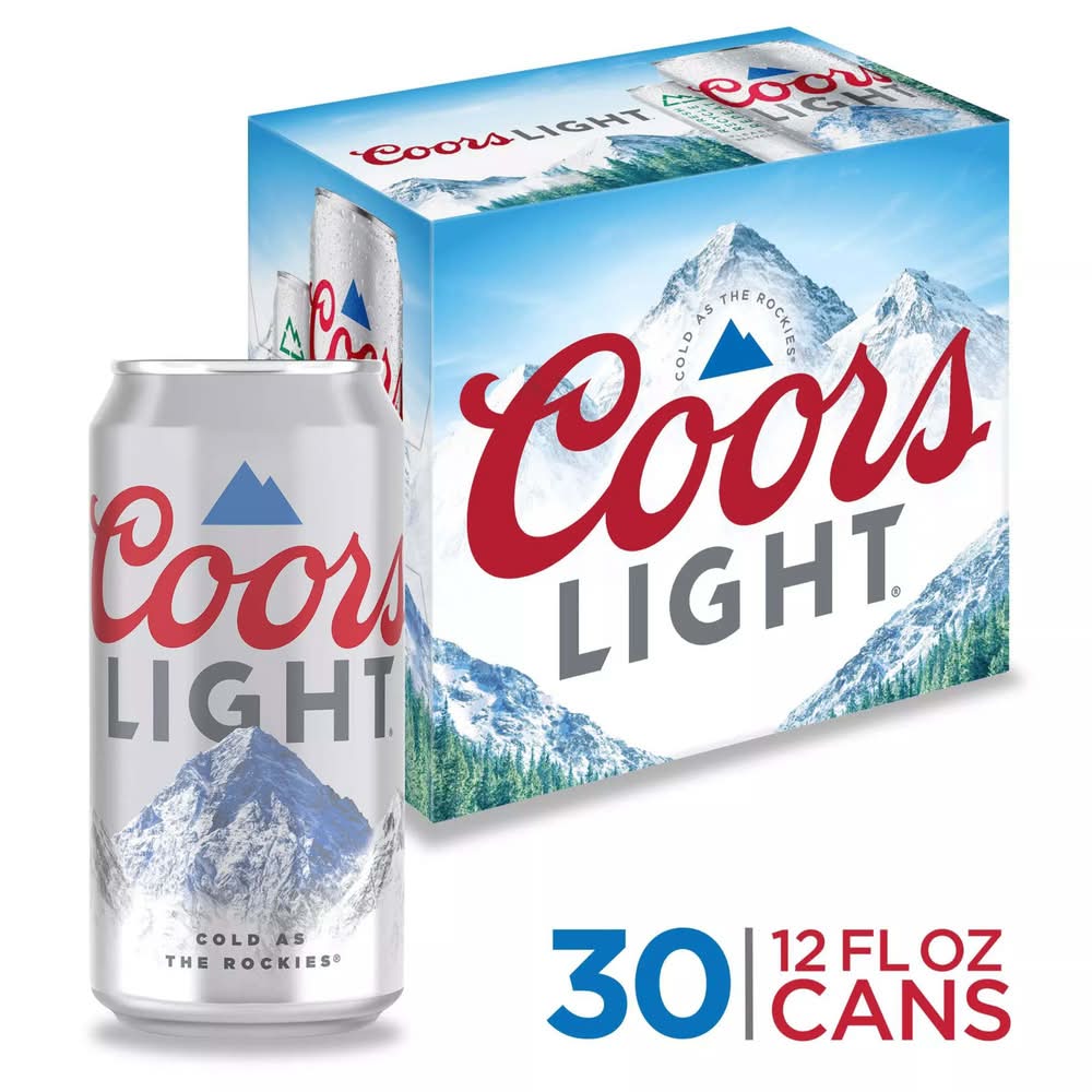 Coors Light American Style Lager Beer (30 x 12 fl oz)