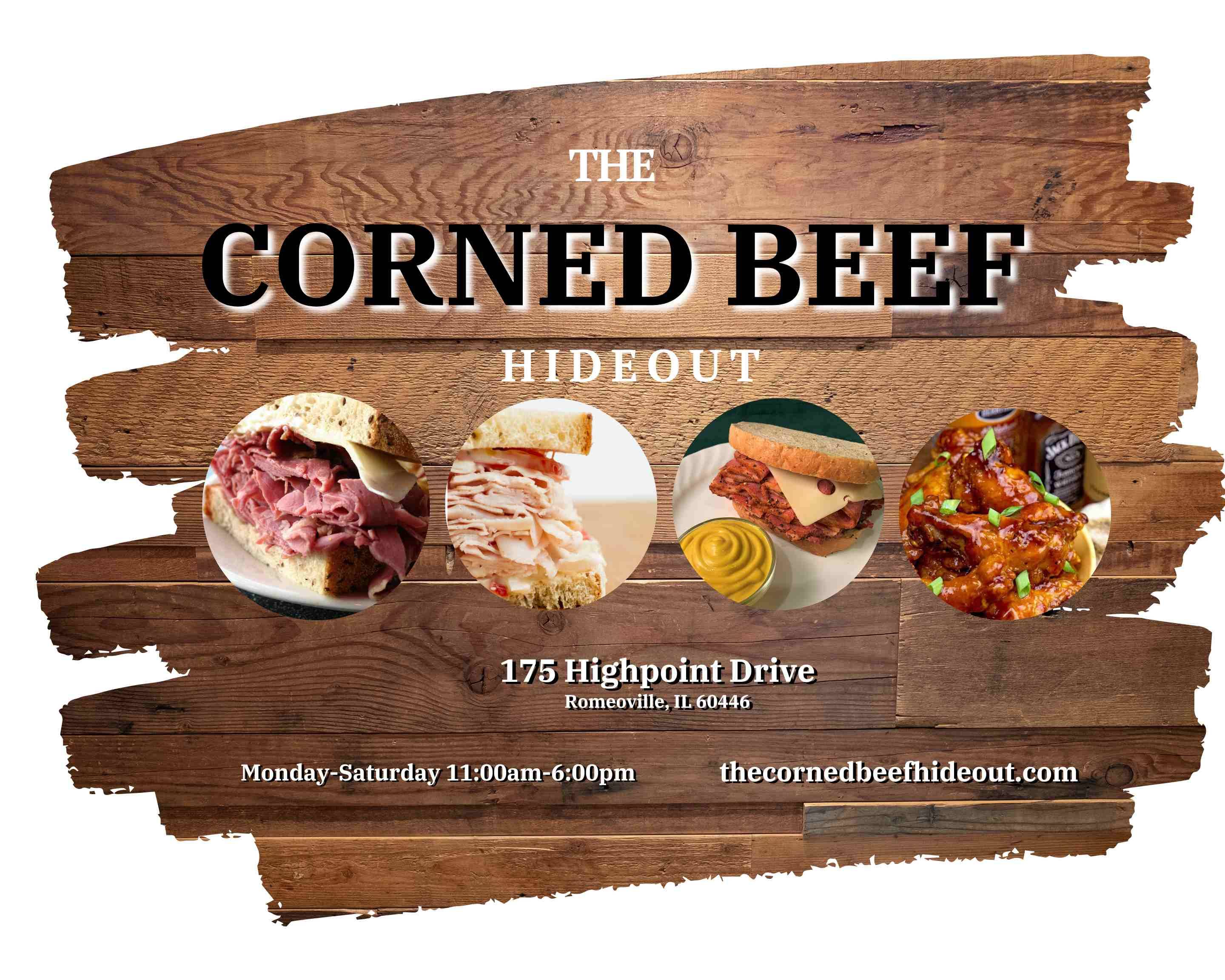 The Corned Beef Hideout Menu Romeoville • Order The Corned Beef Hideout