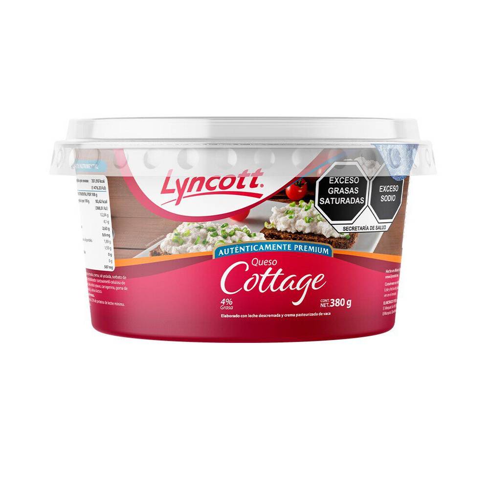 Lyncott queso cottage (bote 380 g)