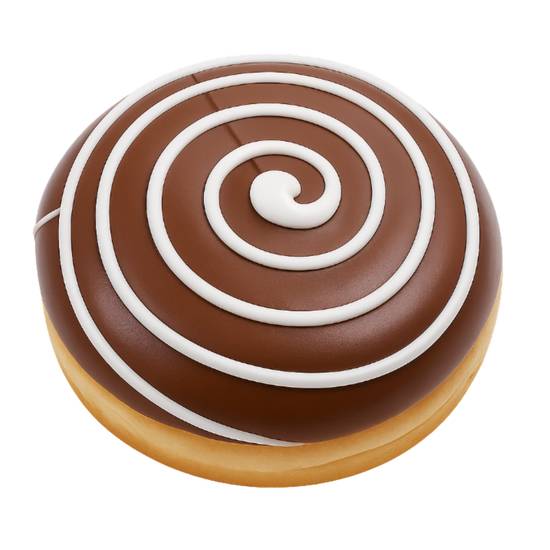 Swirl Donut Filled With Nutella