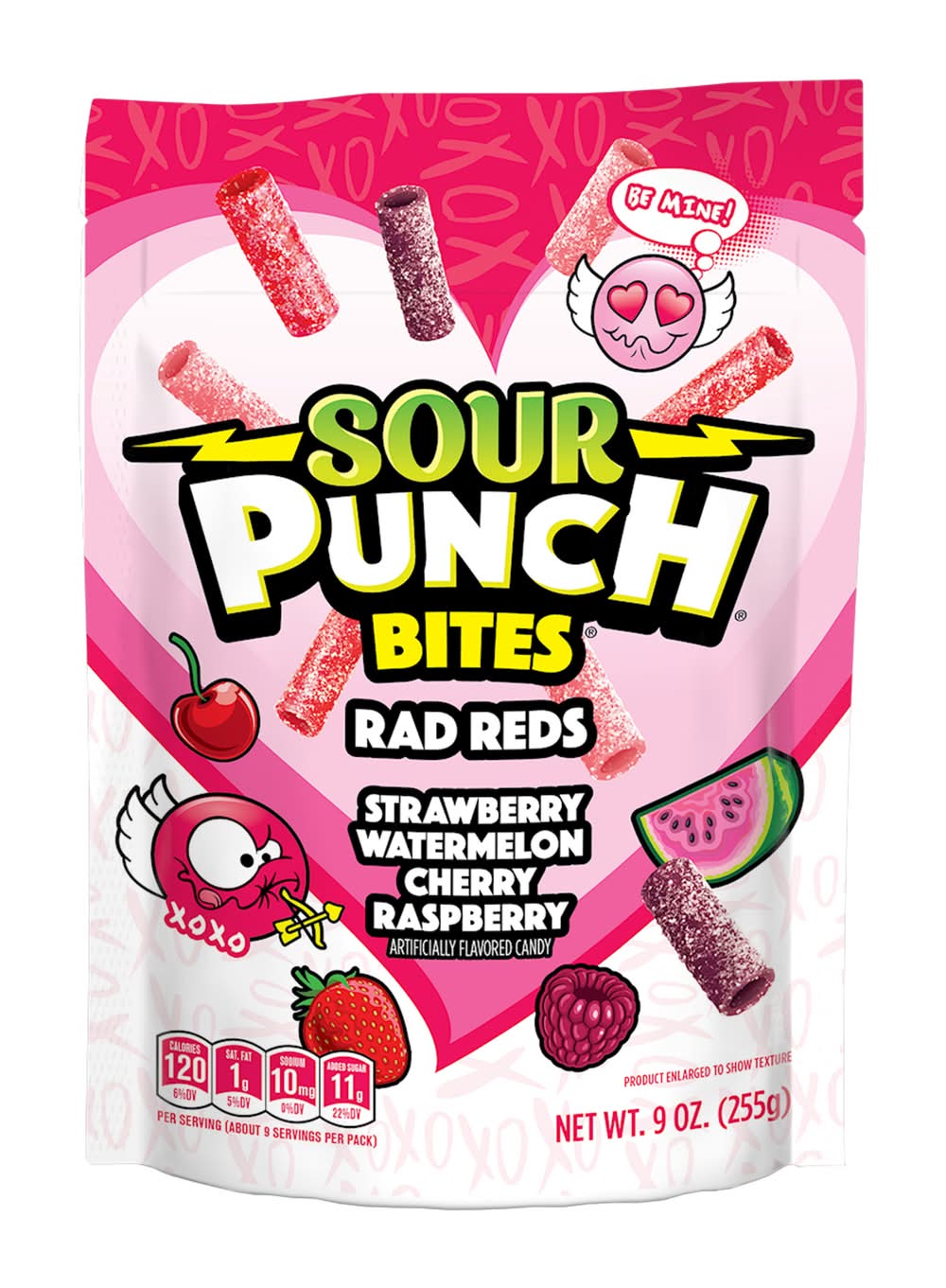 Sour Punch Rad Reds Candy Bites, Assorted (9 oz)