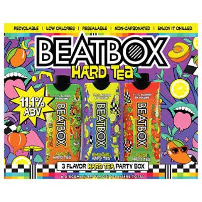 Beatbox Hard Tea (6 pack) (mango-lemonade-peach)