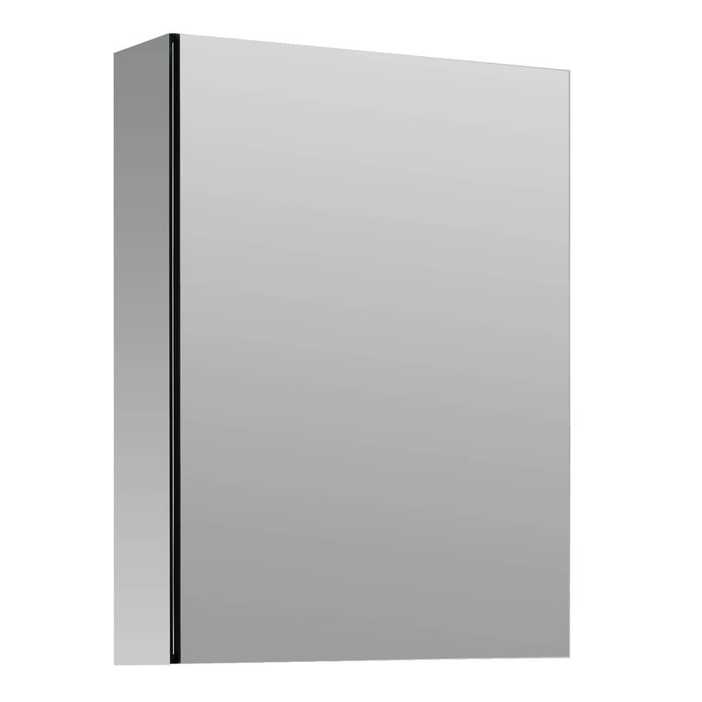 allen + roth 20-in x 26-in Fog Free Surface/Recessed Mount Silver Mirrored Soft Close Medicine Cabinet | 2550856