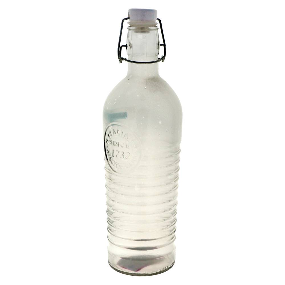 Clear Hermetic Glass Bottle