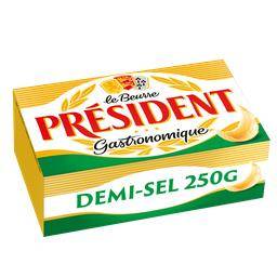 Président - Beurre gastronomique demi sel (250g)