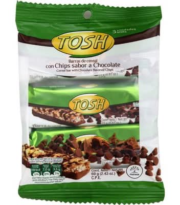 Barra De Cereal Tosh Chocolate (69 g) 3 Un