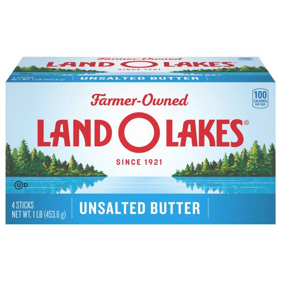 Land O'lakes Unsalted Butter Sticks (4 ct)