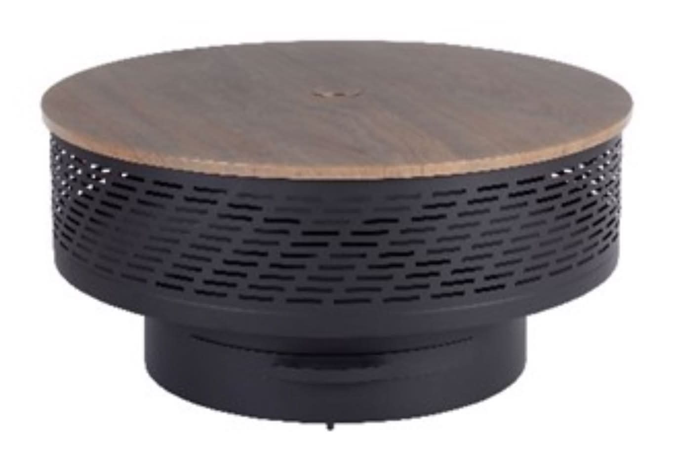 Living Accents 35 In. W Steel Round Wood Fire Pit