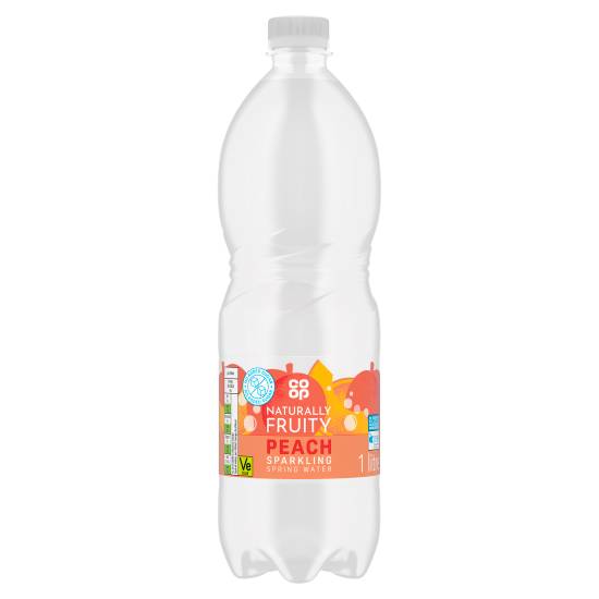 Co-op Peach, Sparkling Spring Water (1L)