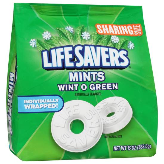Life Savers Wint O Green Mints Sharing Size