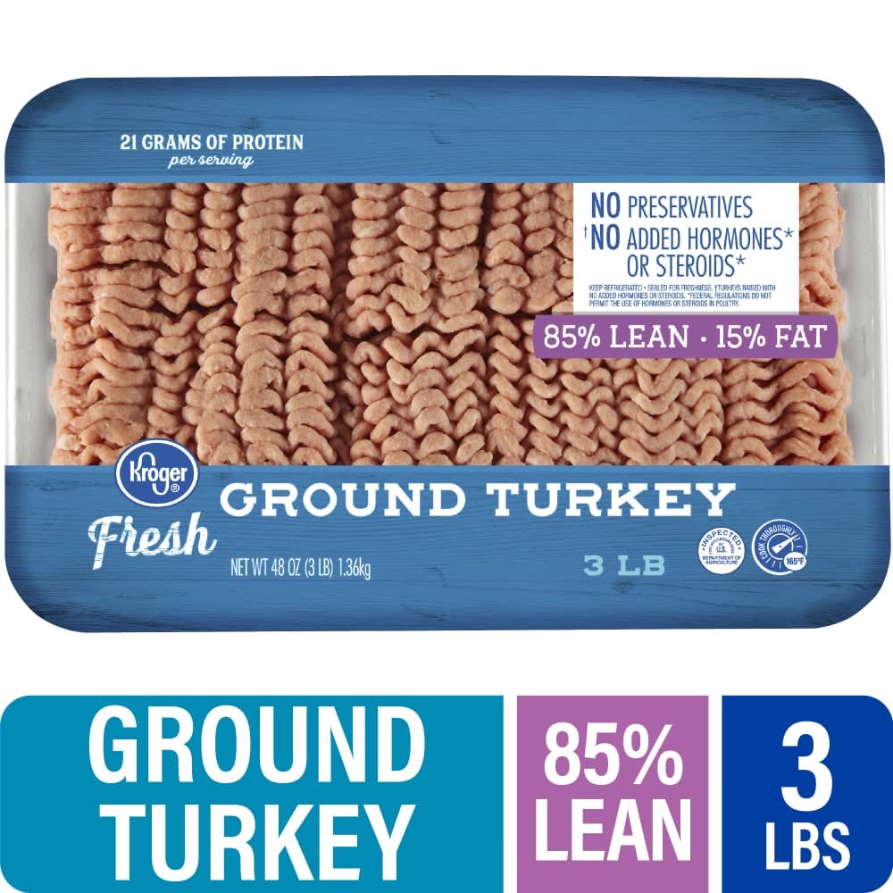 Kroger® 85/15 Fresh Ground Turkey Tray 3 LB