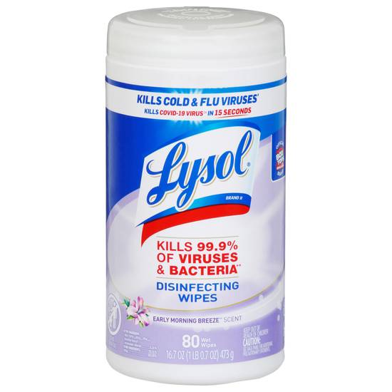 Lysol Early Morning Breeze Scent Disinfecting Wipes (80 wipes)