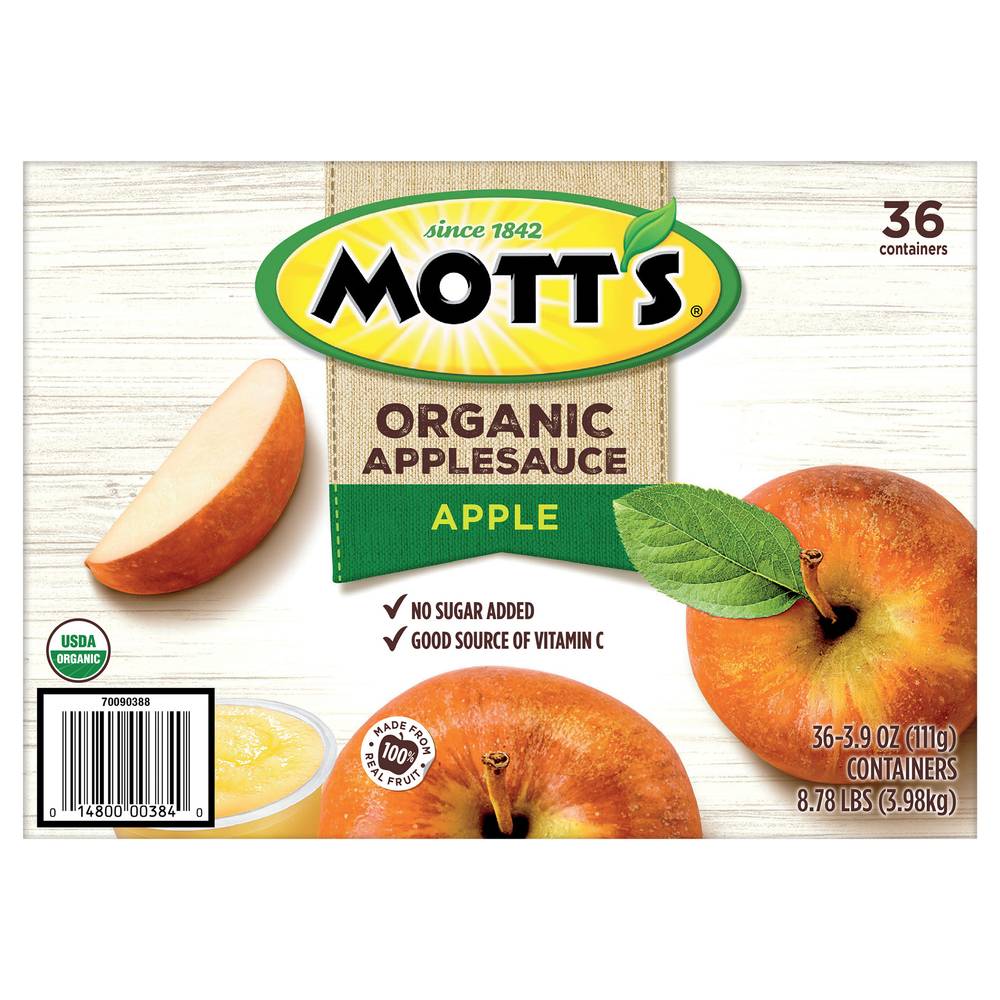 Mott's Organic Applesauce (36 ct)