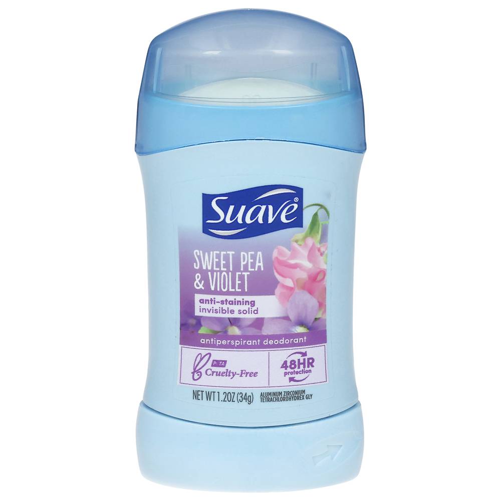 Suave Sweet Pea & Violet Anti-Staining Solid Deodorant