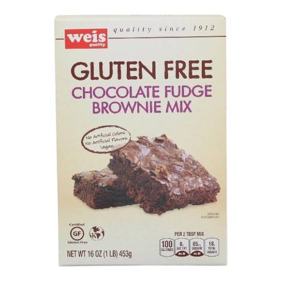 Weis Quality Brownie Mix Gluten Free Chocolate Fudge