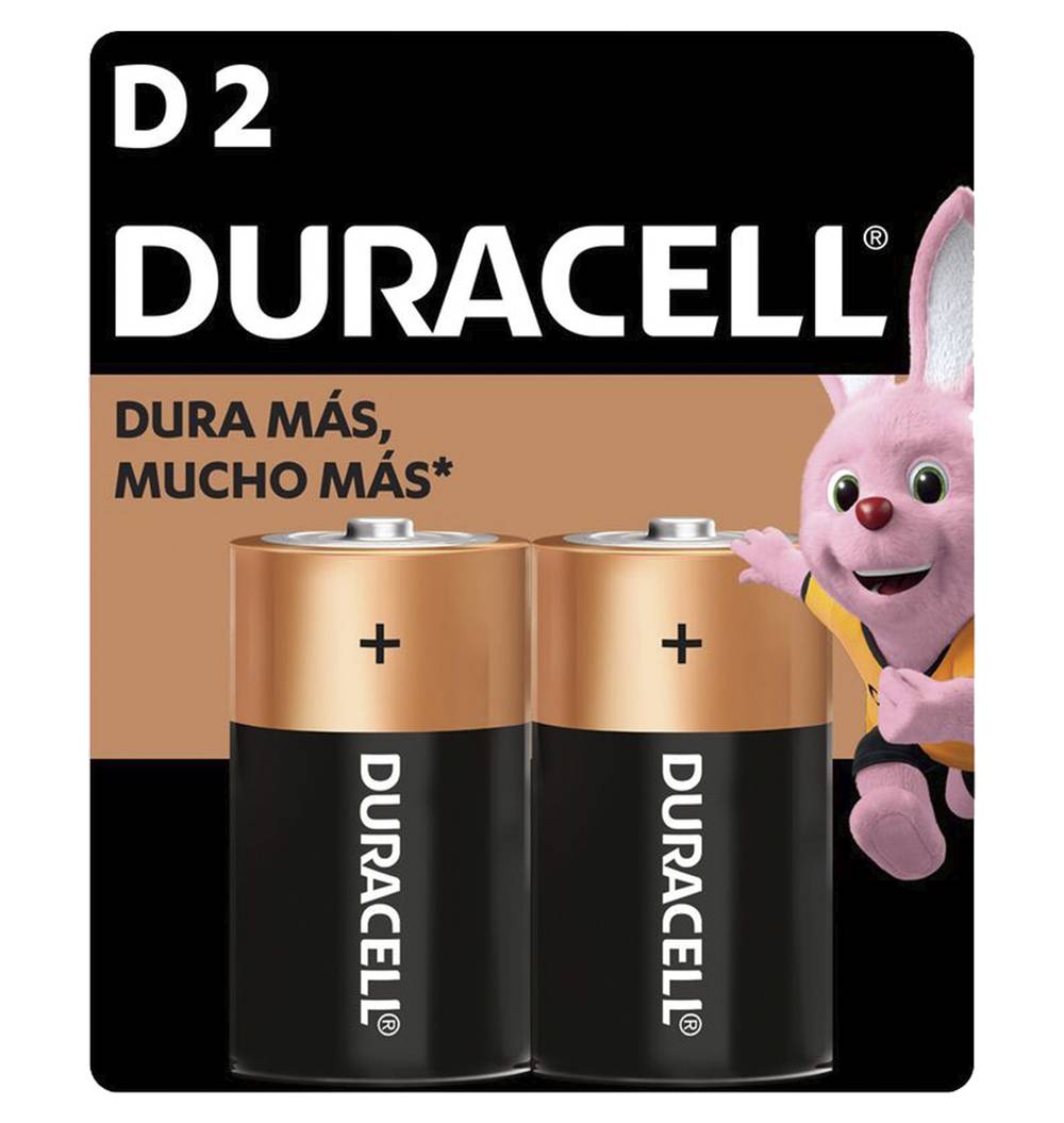Duracell · Pilas alcalinas, D (2 un)