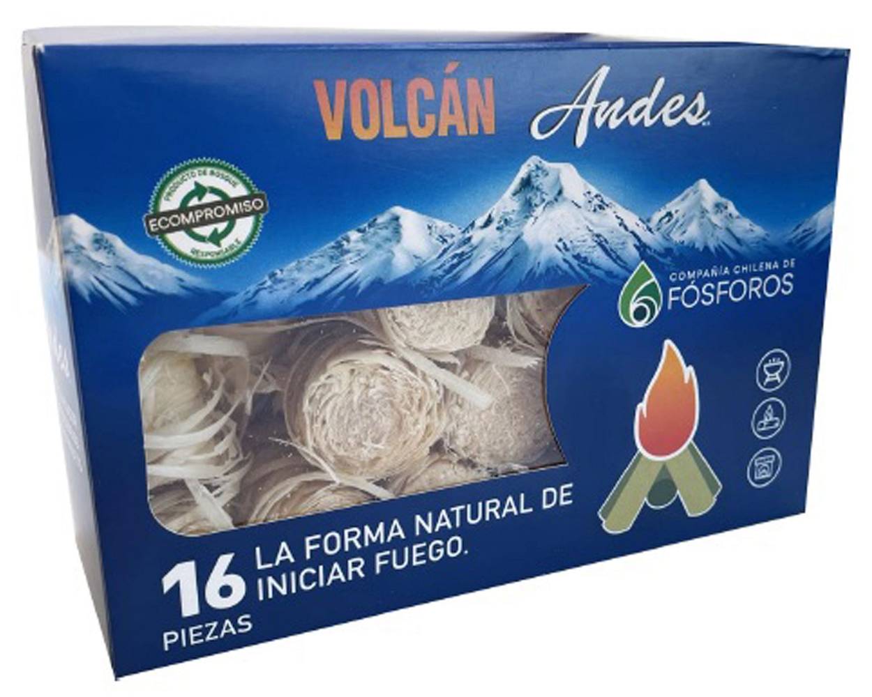 Andes hogar iniciador de fuego volcán (16 u)