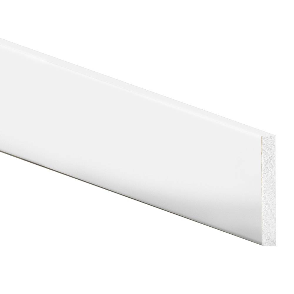 Inteplast Group Building Products 1/2-in x 4-in x 8-ft Modern Finished Polystyrene Baseboard Moulding | 50400800032