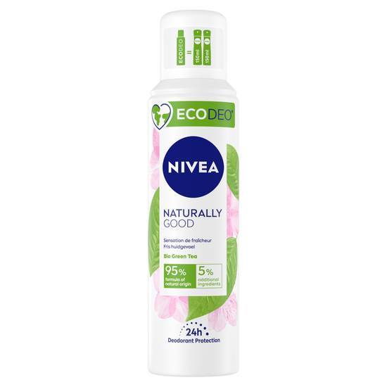 Déodorant ecodeo femme nivea green tea bio naturally good 125ml