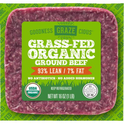 Goodness Grazecious Organic Grass-Fed 93% Lean Ground Beef