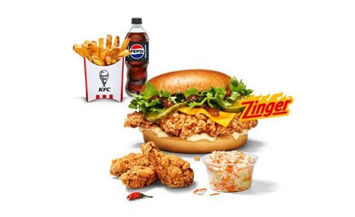 Kentucky BBQ Zinger Burger Box