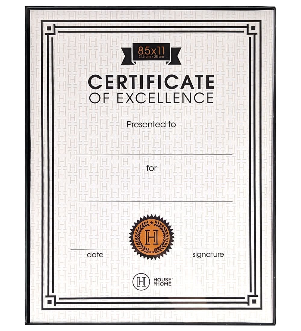 House To Home Essentials Document Frame, 8.5 X 11 In