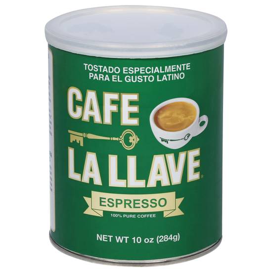 Cafe La Llave Espresso 100% Pure Coffee (10 oz)