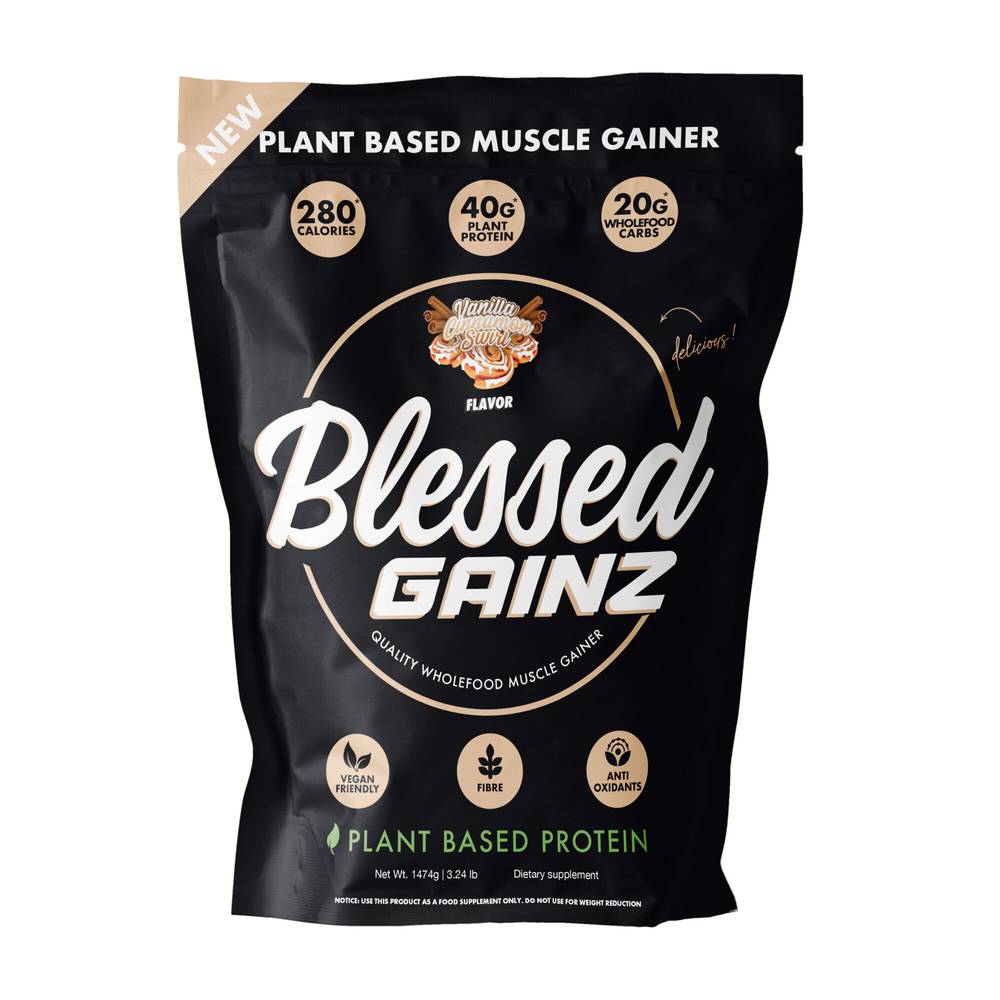 Gainz Wholefood Muscle Gainer - Vanilla Cinnamon Swirl (20 Servings) (1 Unit(s))