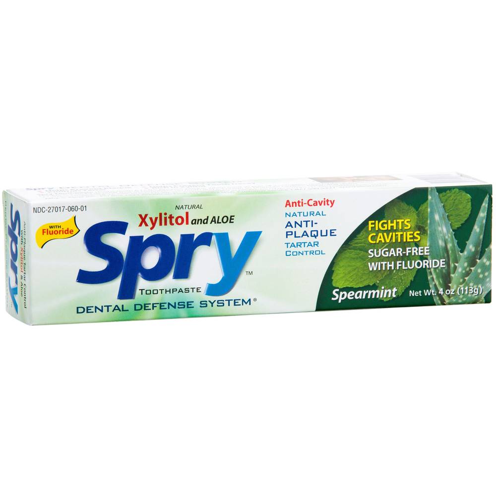 Spray - Spearmint Toothpaste With Xylitol & Aloe (4 Ounces)
