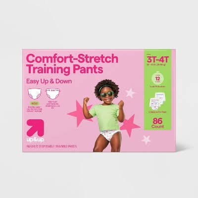 up&up Girls' Disposable Training Pants, 3T-4T (86 ct)