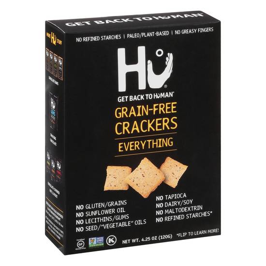 Grain-Free Everything Crackers Hu 4.3 oz