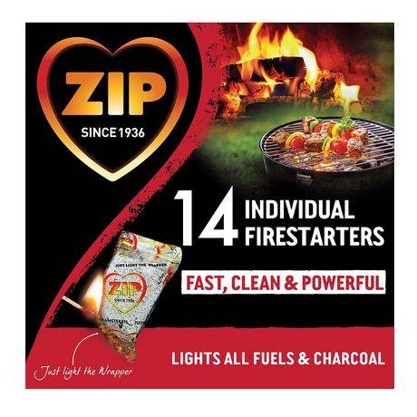 ZIP Individually Wrapped Firestarters 14s