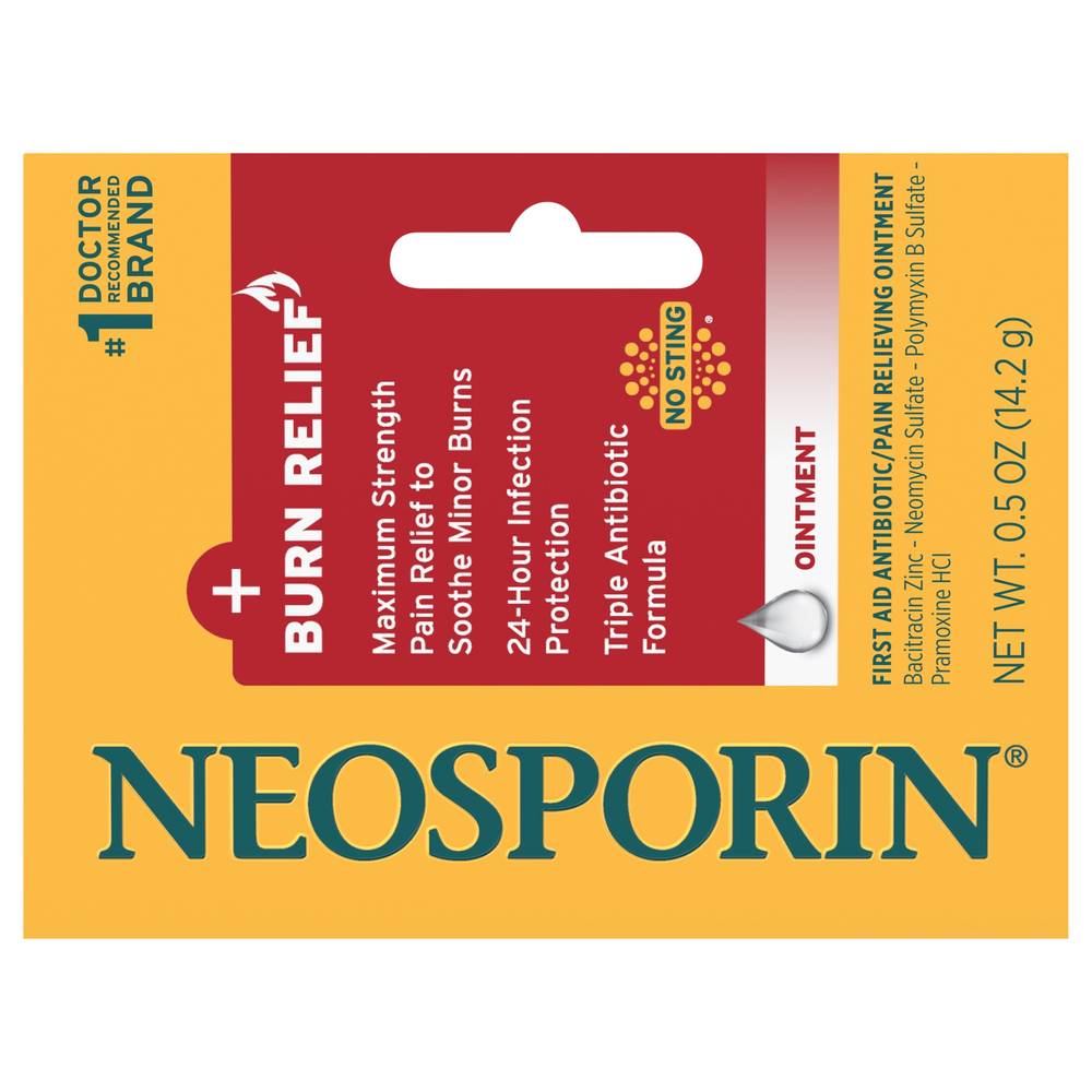 Neosporin Dual-Action + Burn Pain Relief Ointment (0.5 oz)