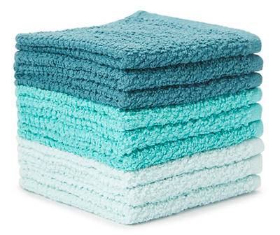 Real Living Turquoise Washcloths