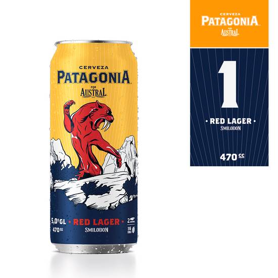 Patagonia cerveza red lager (470 ml)