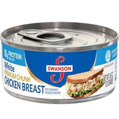 Swanson White Premium Chunk Canned Chicken Breast In Water - 4.5 Oz