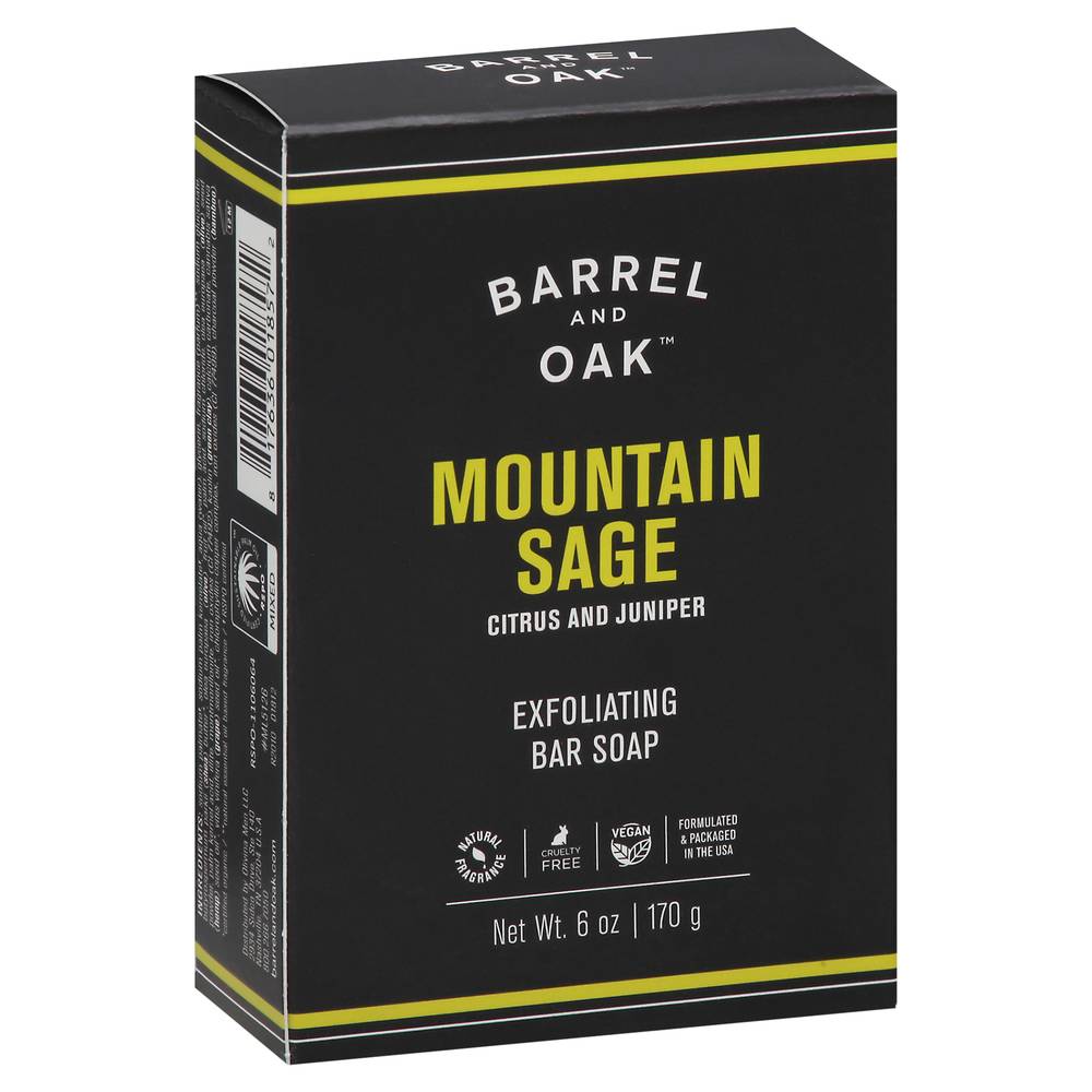 Barrel and Oak Exfoliating Mountain Sage Bar Soap