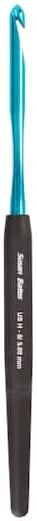 Susan Bates Silvalume Soft Ergonomic Aluminum Crochet Hook, H8/5mm