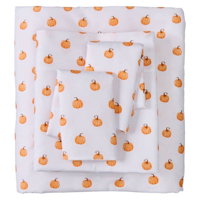 The Halloween Collection Pumpkins Halloween Sheet Set - Queen