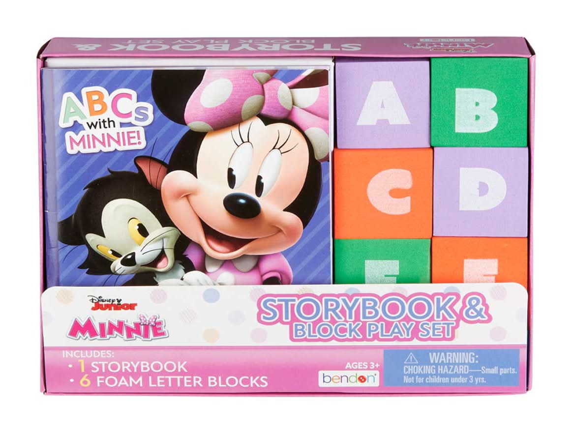 Bendon?S Disney Mini Storybook & Block Play Set Assorted