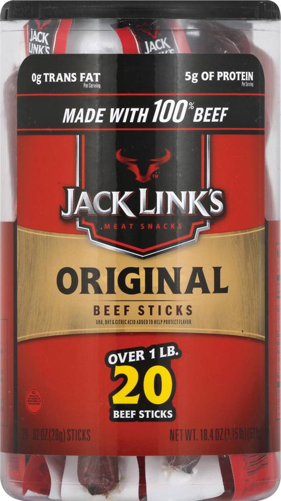 Jack Link's Original Big Beef Sticks (20 ct, 0.92 oz)