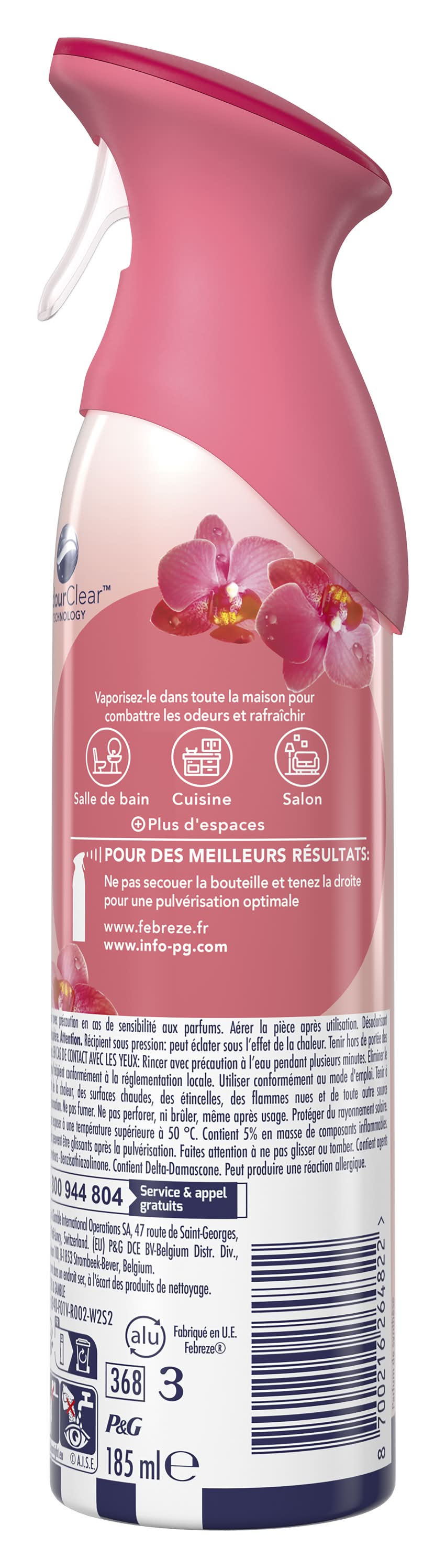 Febreze - Aérosol désodorisant, thai orchidée (185ml)