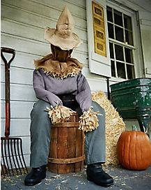 4.5 Ft Sitting Scarecrow Animatronic