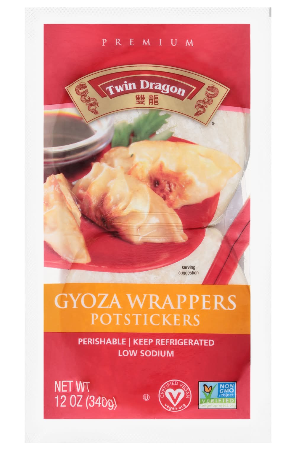 Fortune Twin Dragon Potstickers Gyoza Wrappers (12 oz)