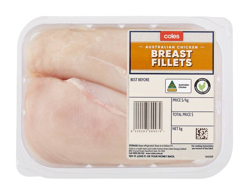 Coles RSPCA Approved Chicken Breast Fillets Small Pack