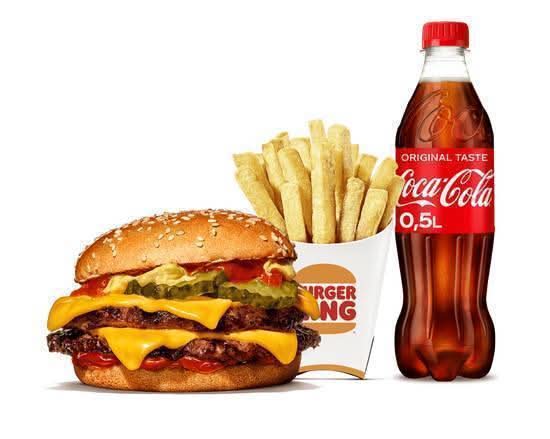 Plant-based Double Cheeseburger King Menü