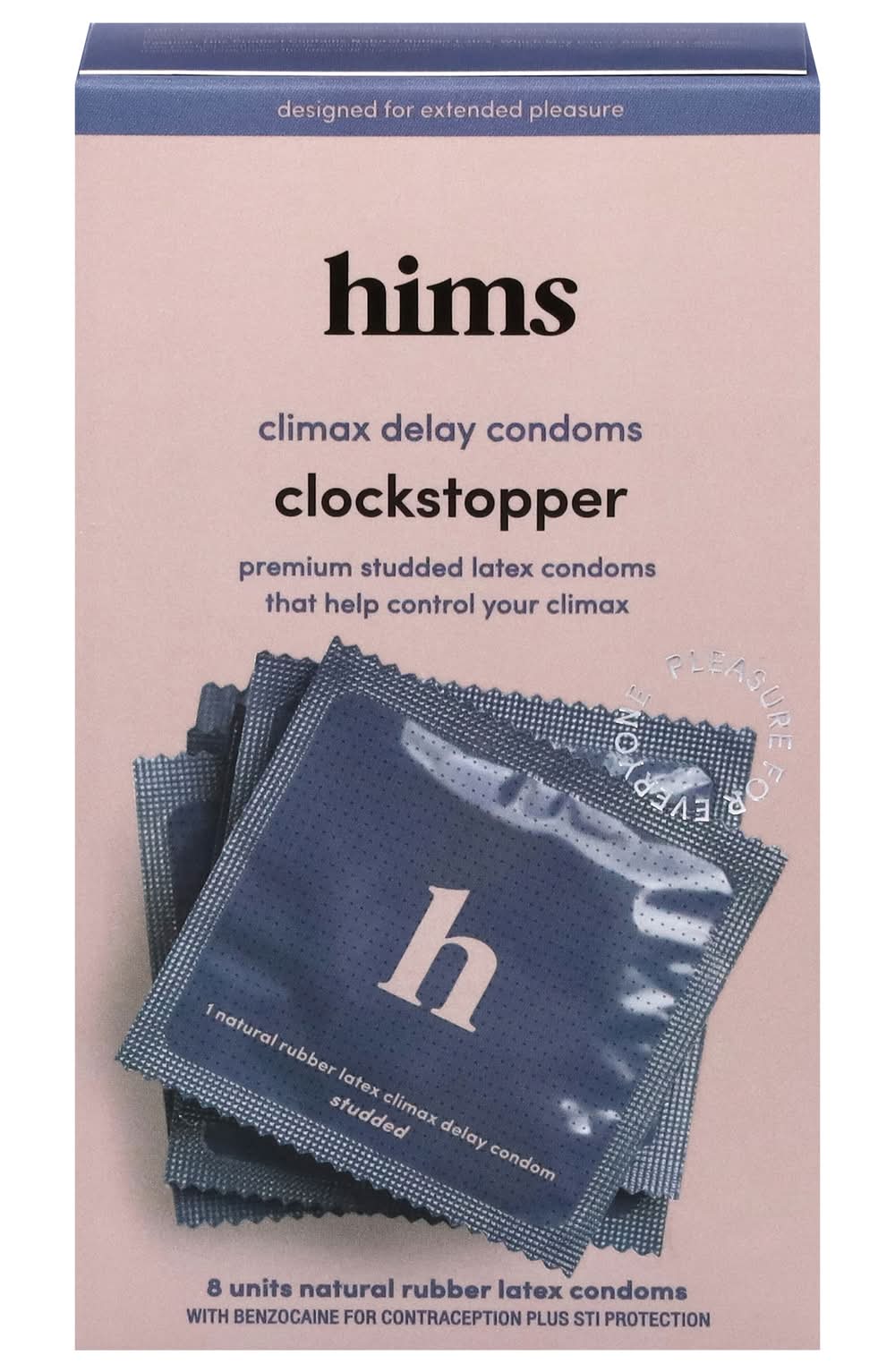 Hims Clockstopper Climax Delay Condoms (8 ct)